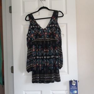 Floral Print Forever 21 Shoulder Dress